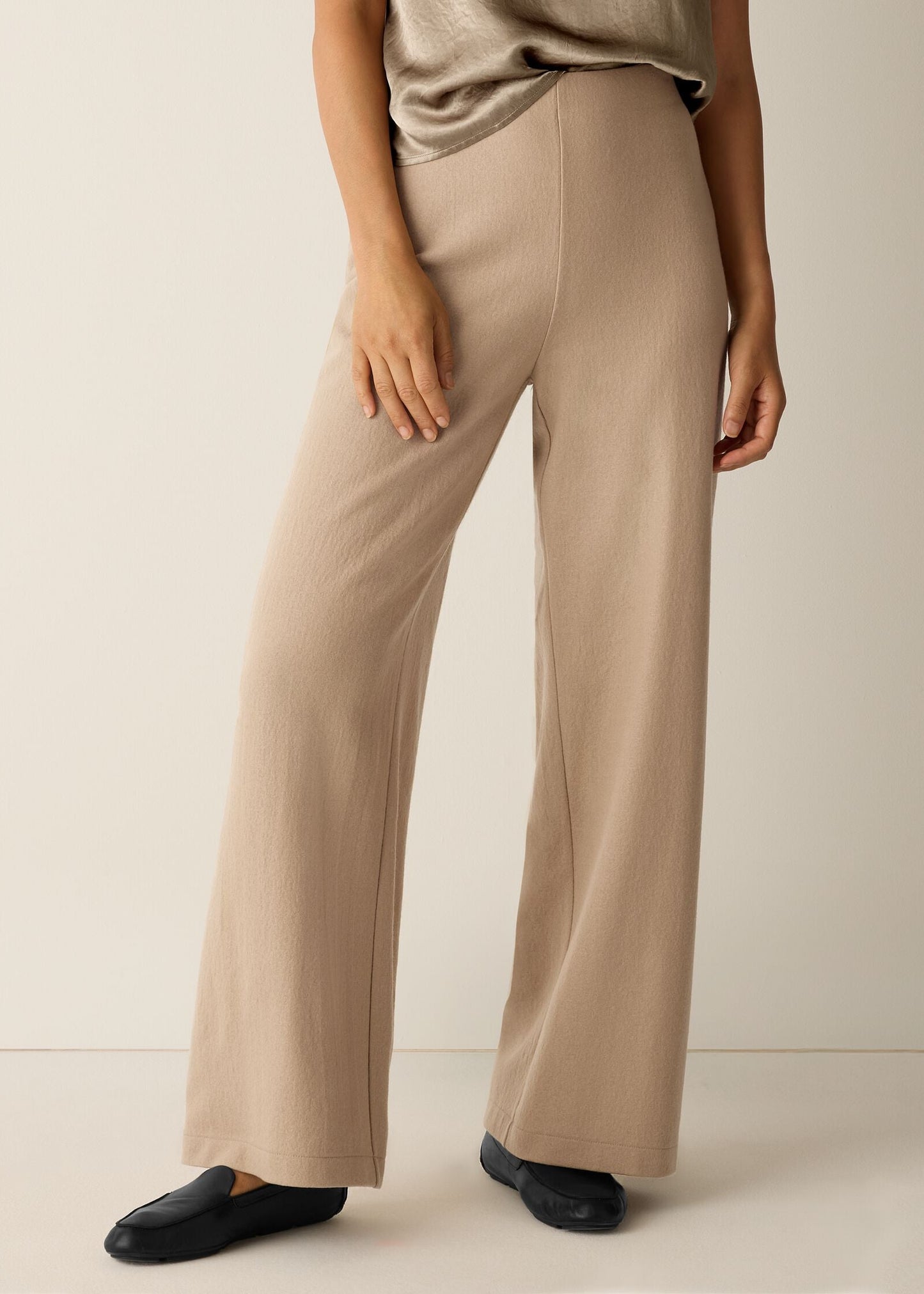 Eileen Fisher - Felted Wool Wide Leg Pant