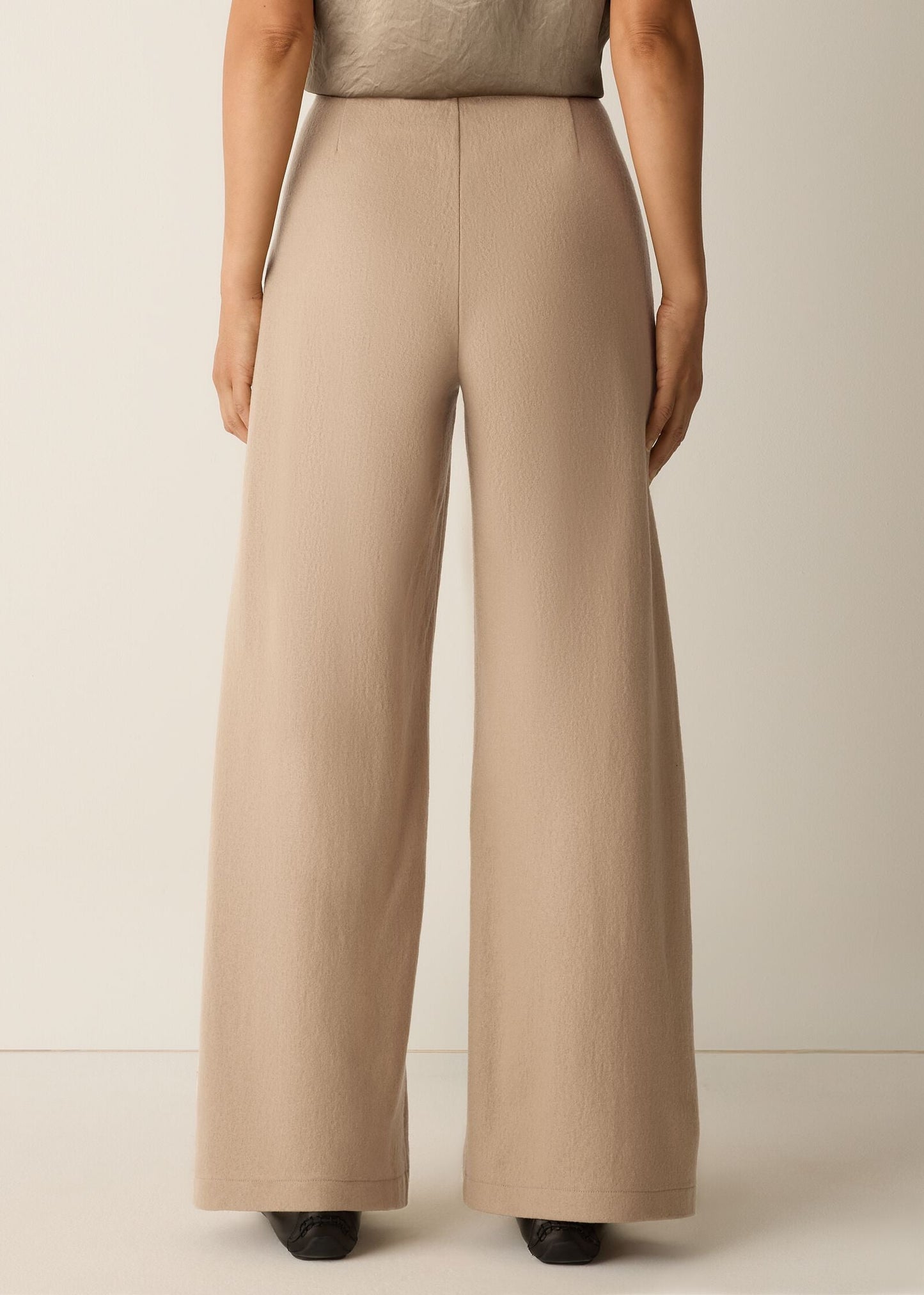Eileen Fisher - Felted Wool Wide Leg Pant
