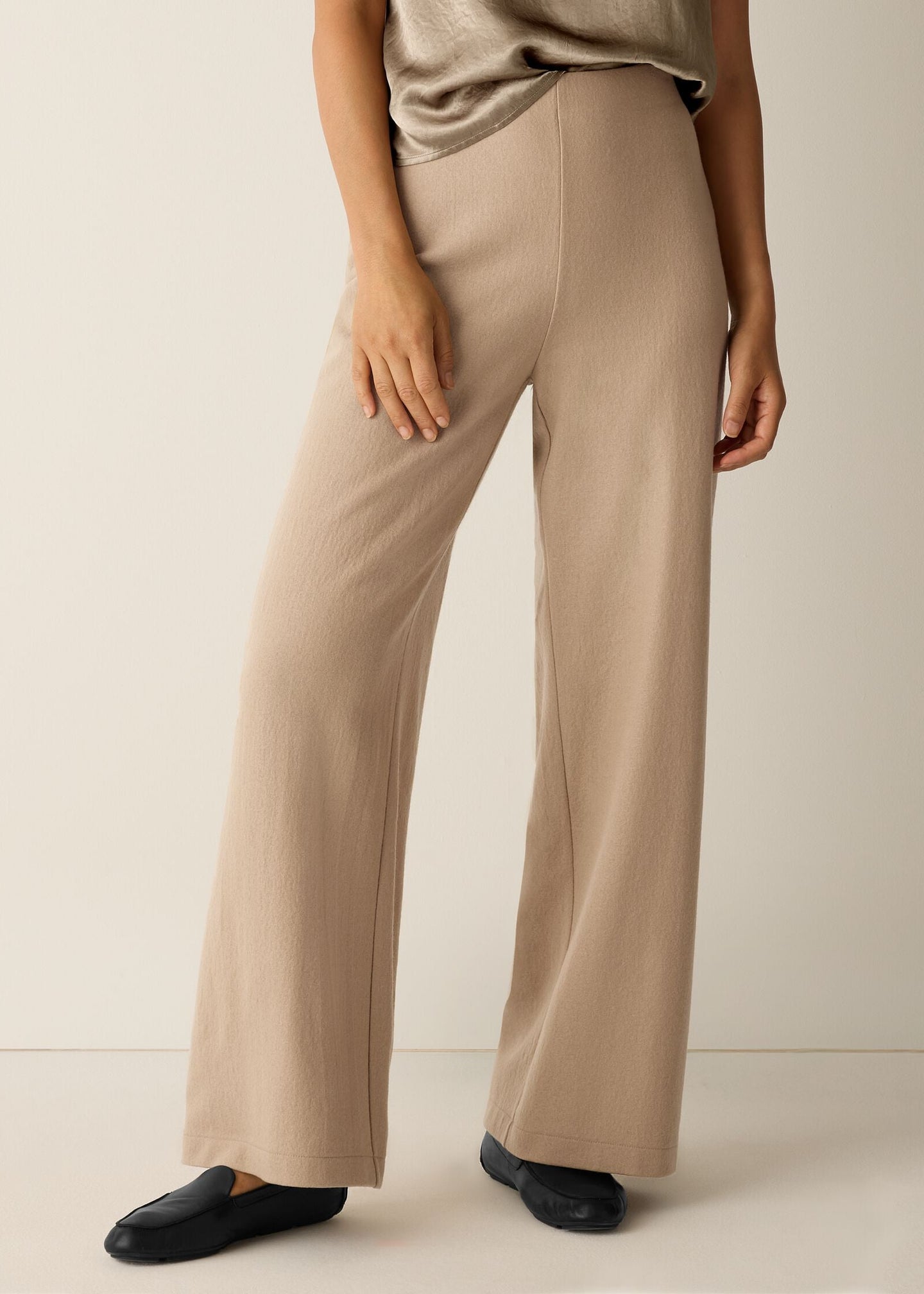 Eileen Fisher - Felted Wool Wide Leg Pant