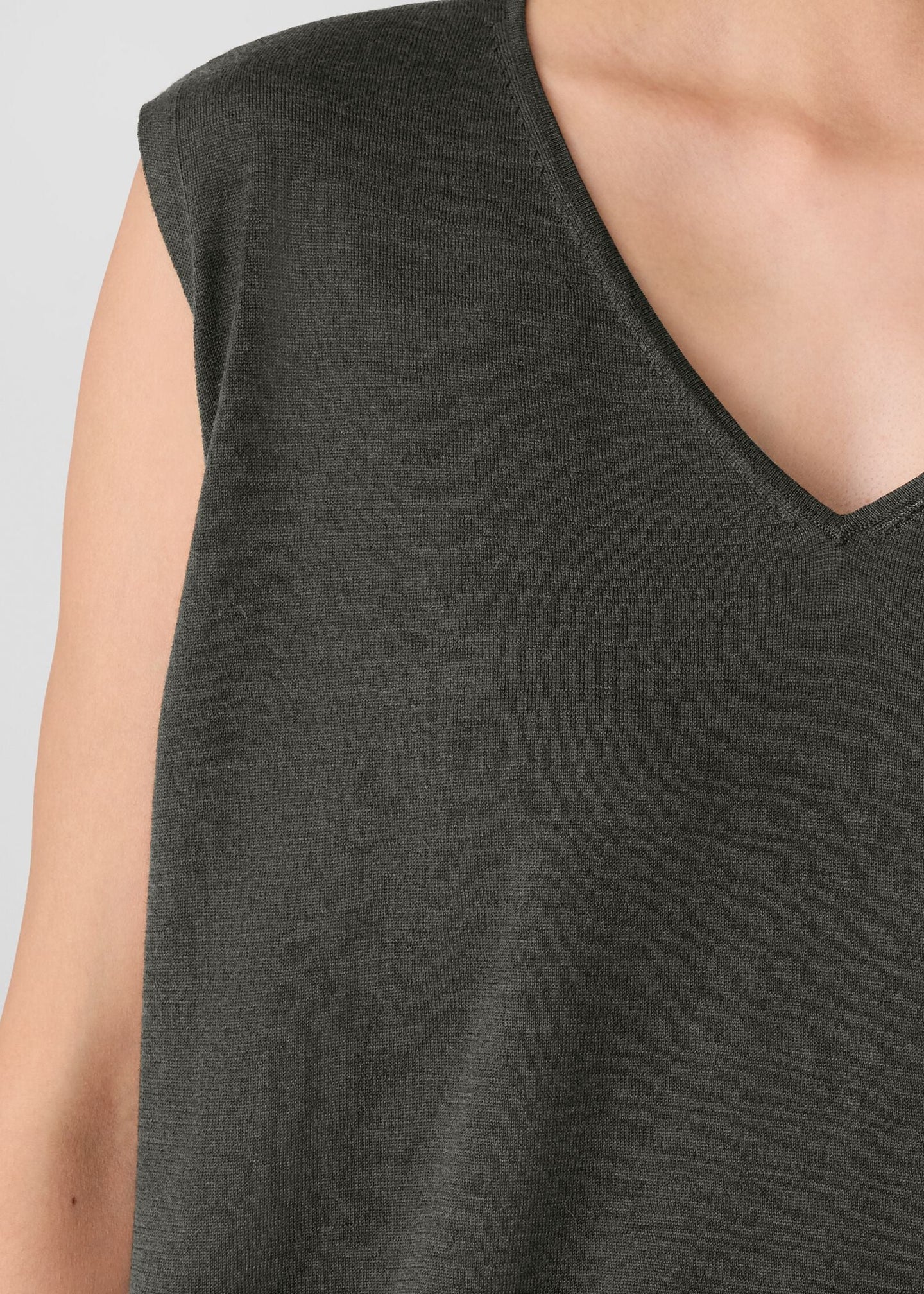 Eileen Fisher - Superfine Merino Vest in Regenerative Wool