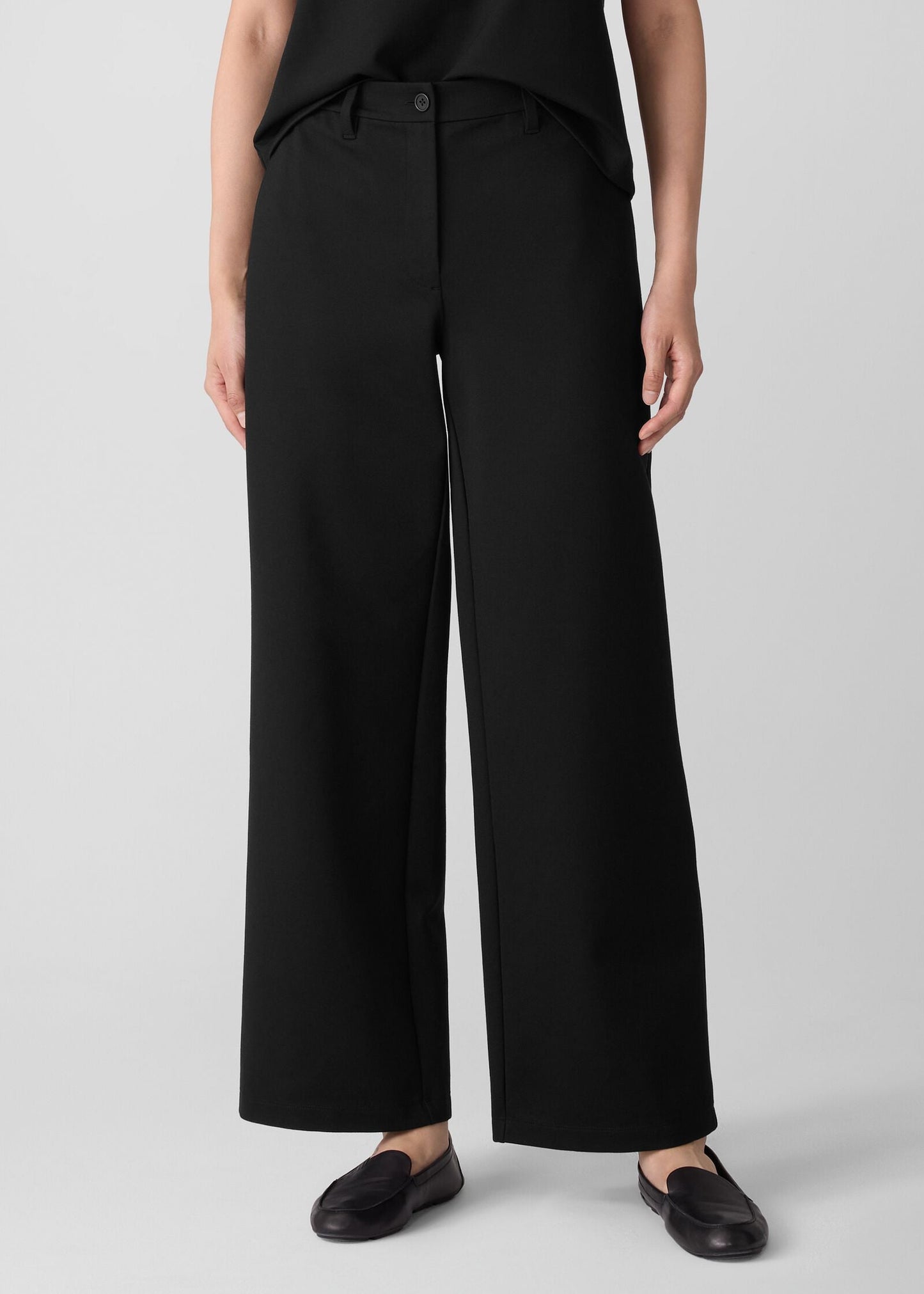Eileen Fisher - Washable Flex Ponte Wide Trouser Pant