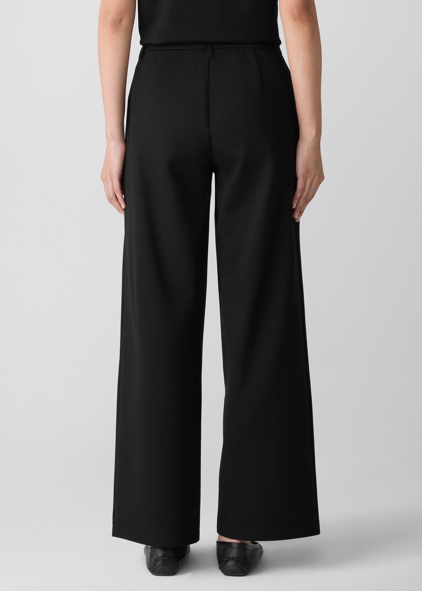 Eileen Fisher - Washable Flex Ponte Wide Trouser Pant