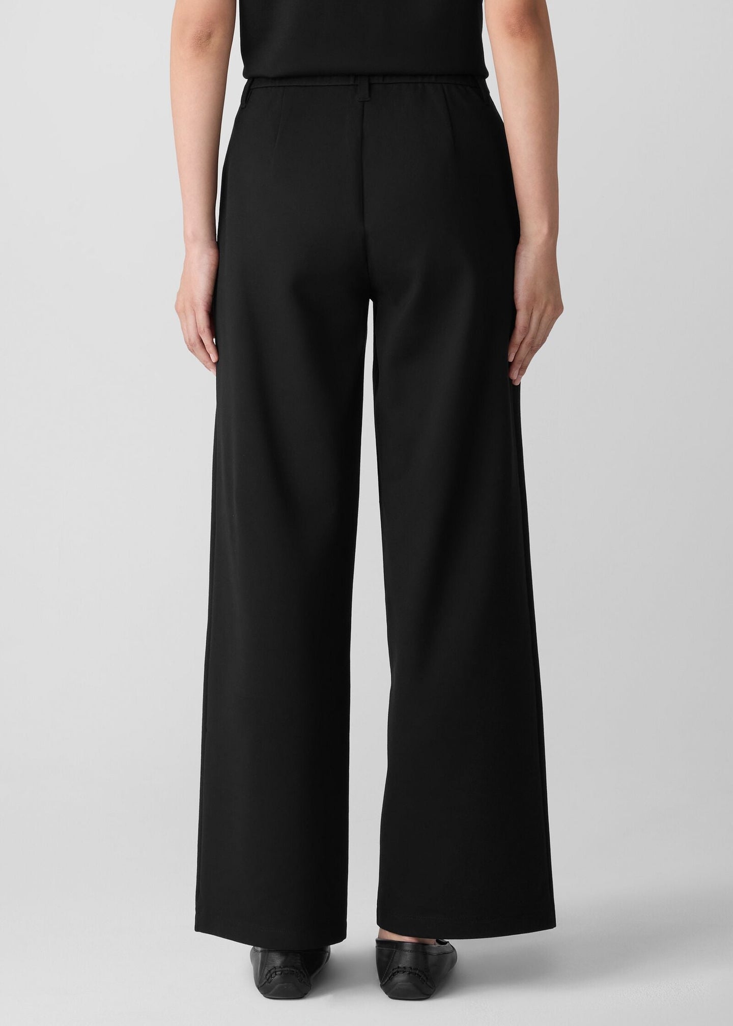 Eileen Fisher - Washable Flex Ponte Wide Trouser Pant