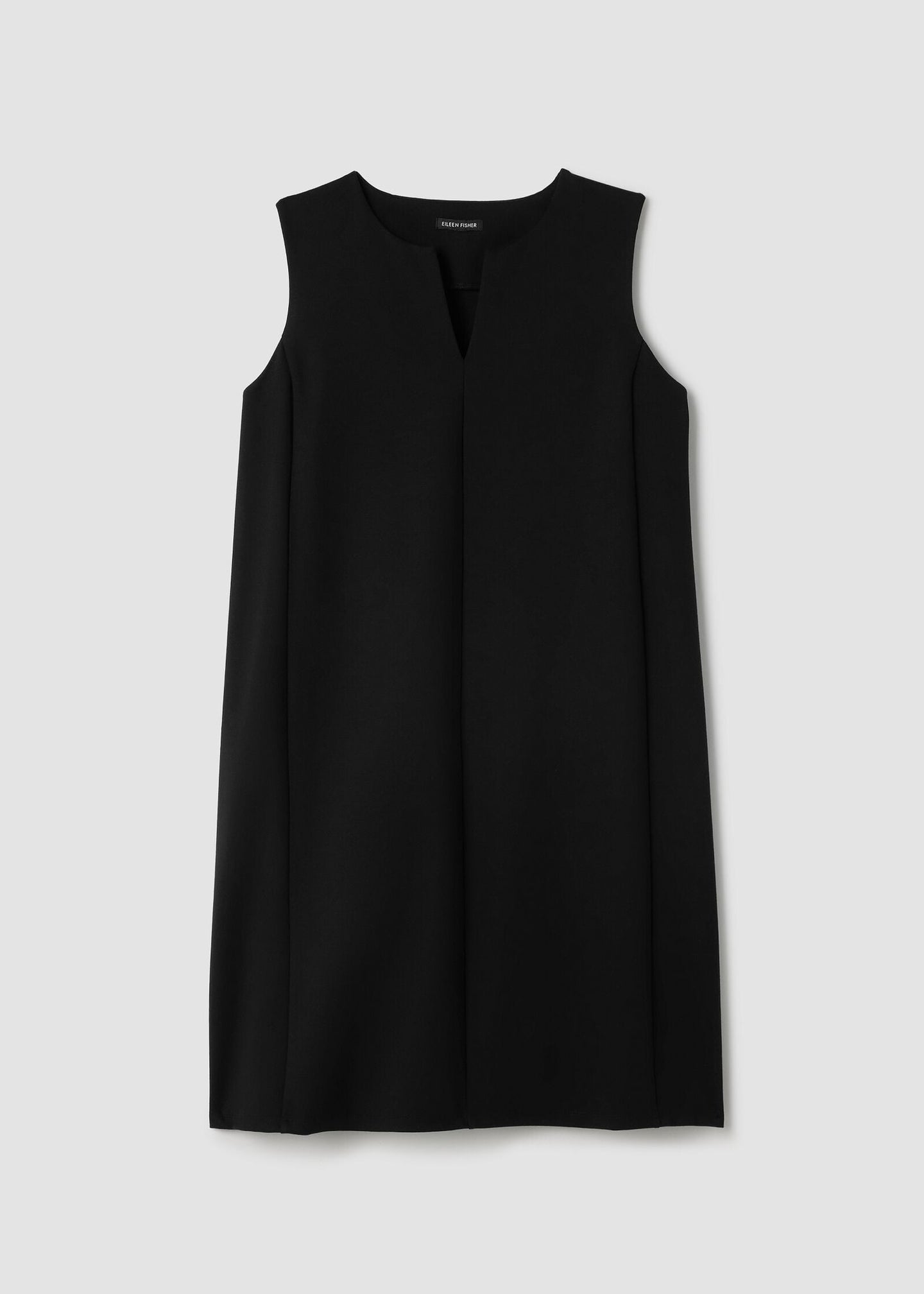Eileen Fisher - Lightweight Ponte Split Neck Dress