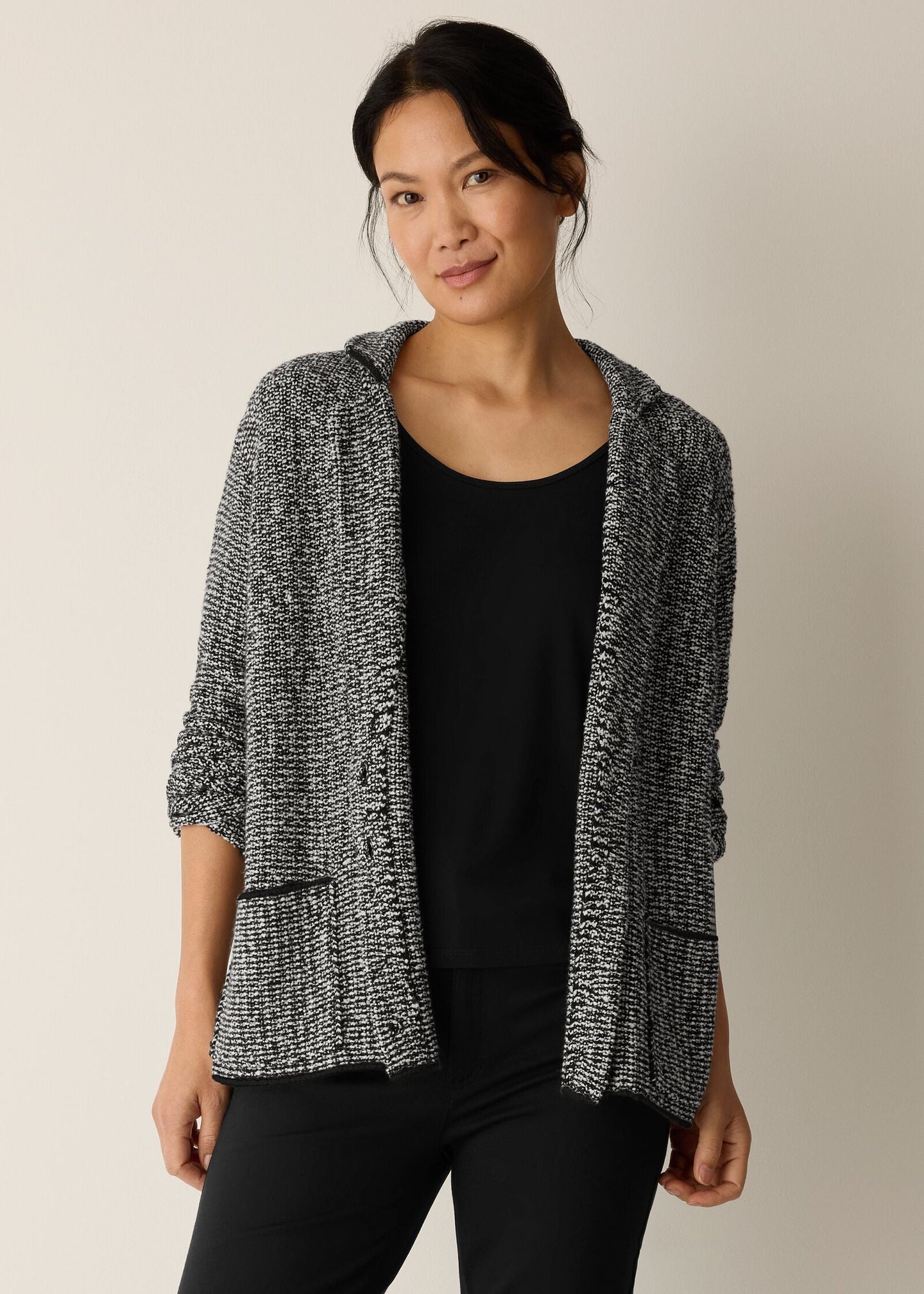 Eileen Fisher - Peruvian Cotton Cloud Notch Collar Jacket
