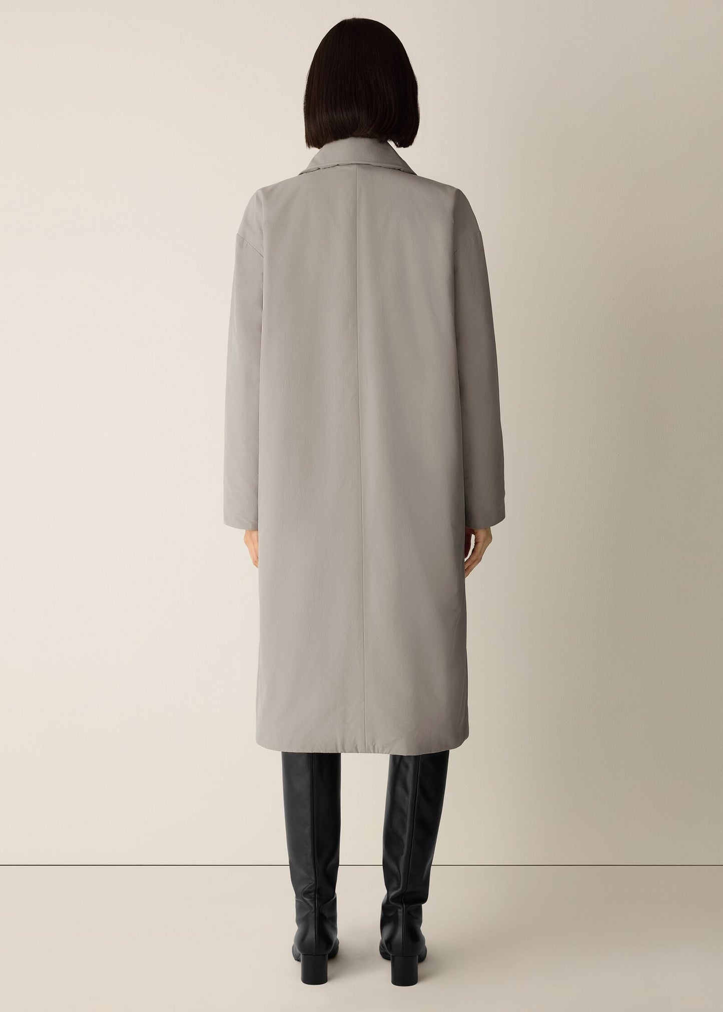 Eileen Fisher - Light Cotton Nylon Padded Trench Coat