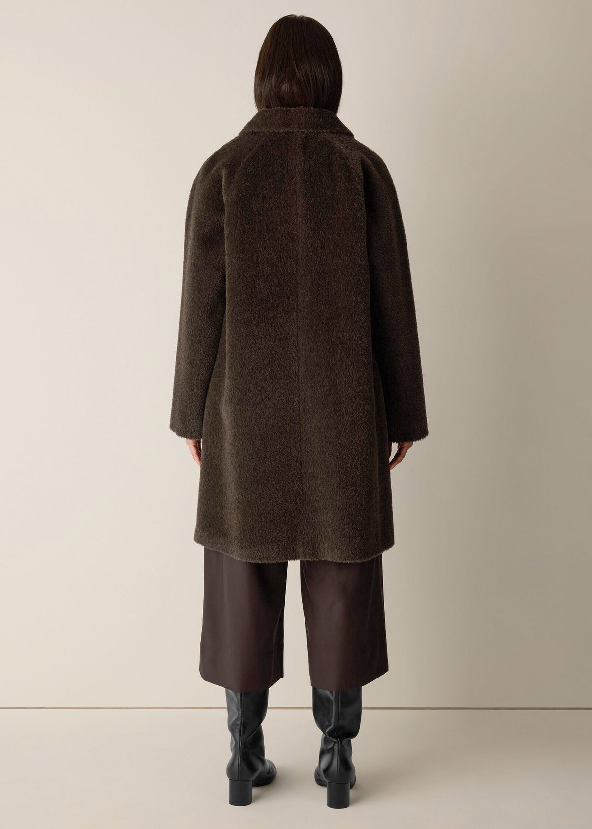 Eileen Fisher - Classic Collar Raglan Wool Coat