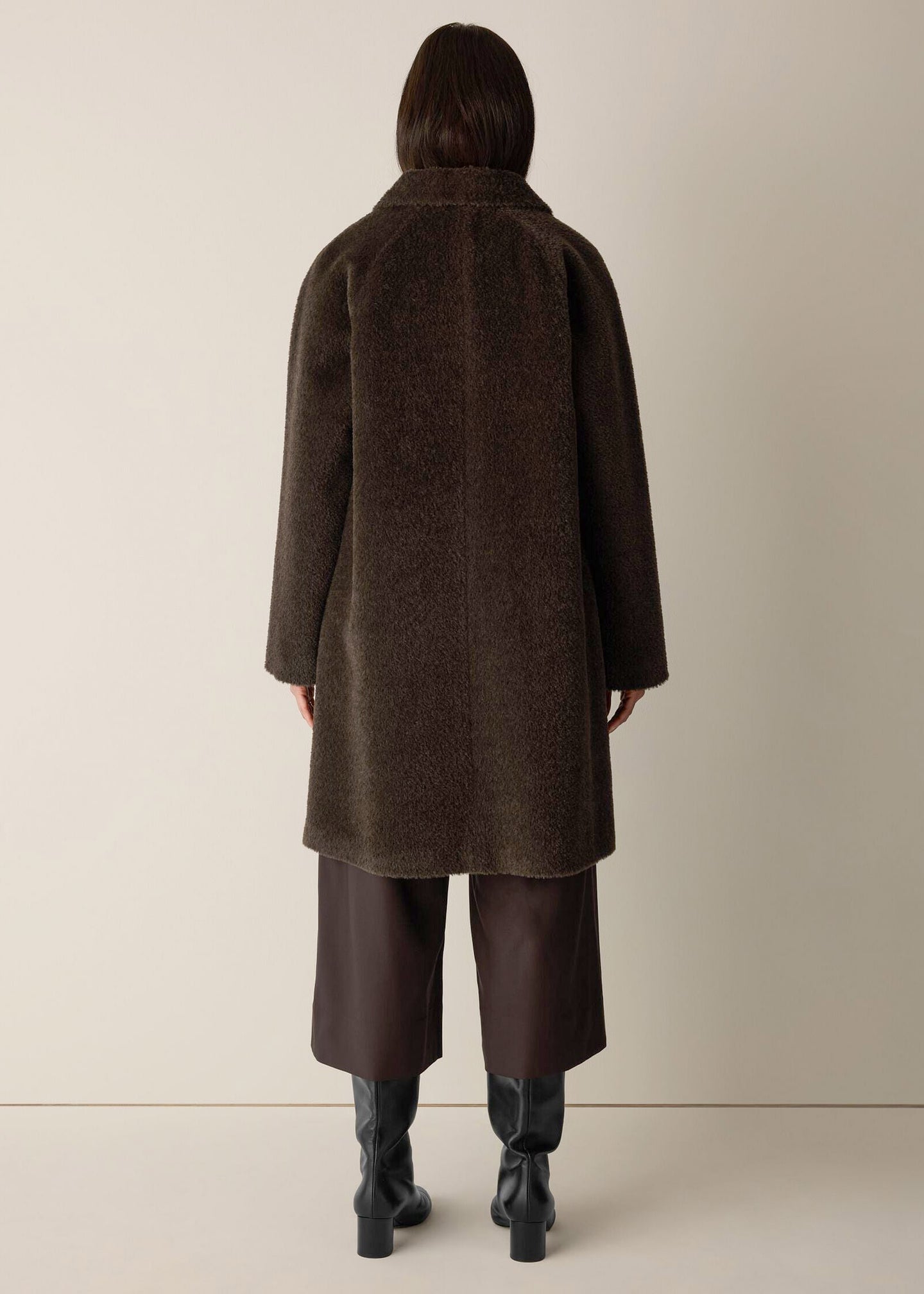 Eileen Fisher - Classic Collar Raglan Wool Coat