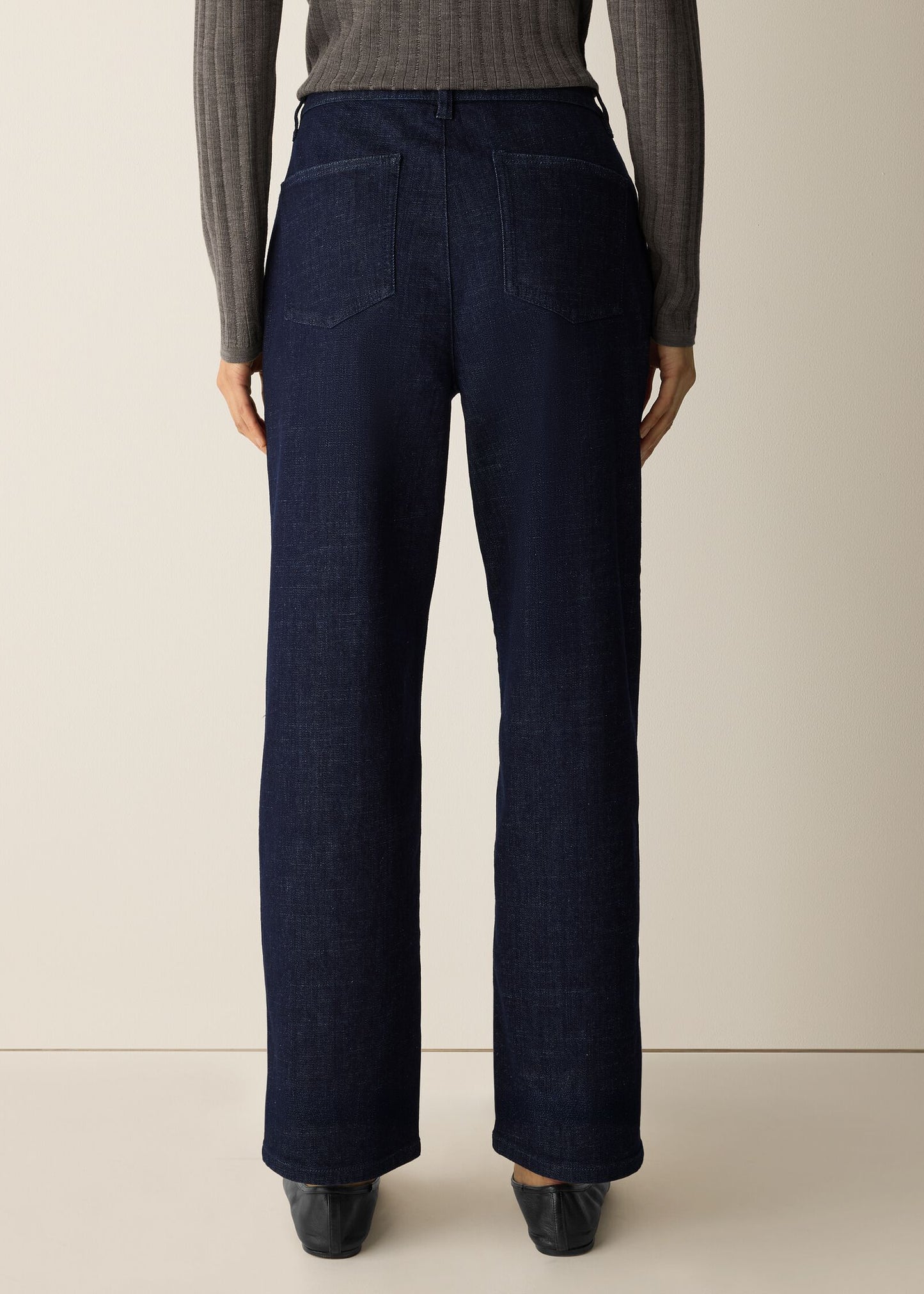 Eileen Fisher - Cotton Stretch Denim Straight Jean