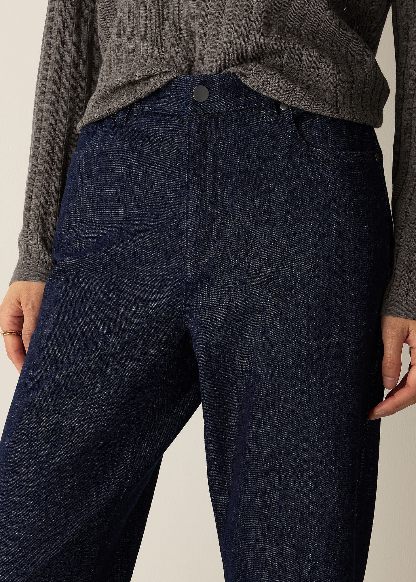 Eileen Fisher - Cotton Stretch Denim Straight Jean
