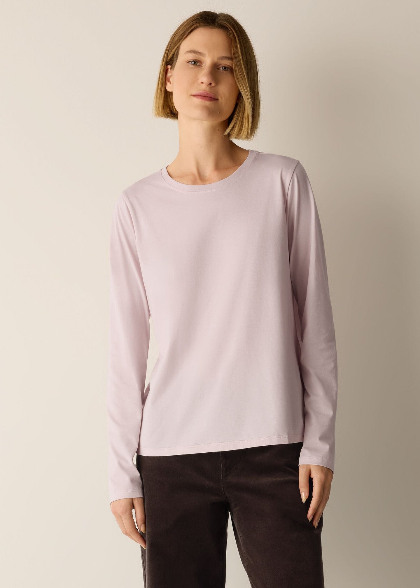 Eileen Fisher - Organic Pima Cotton Jersey Long-Sleeve Tee