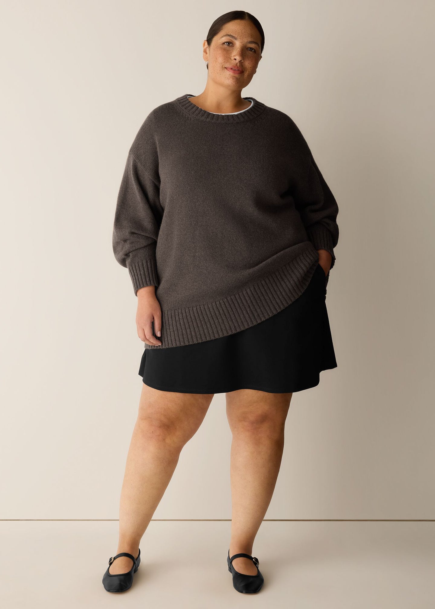 Eileen Fisher - Washable Flex Ponte Flared Mini Skirt
