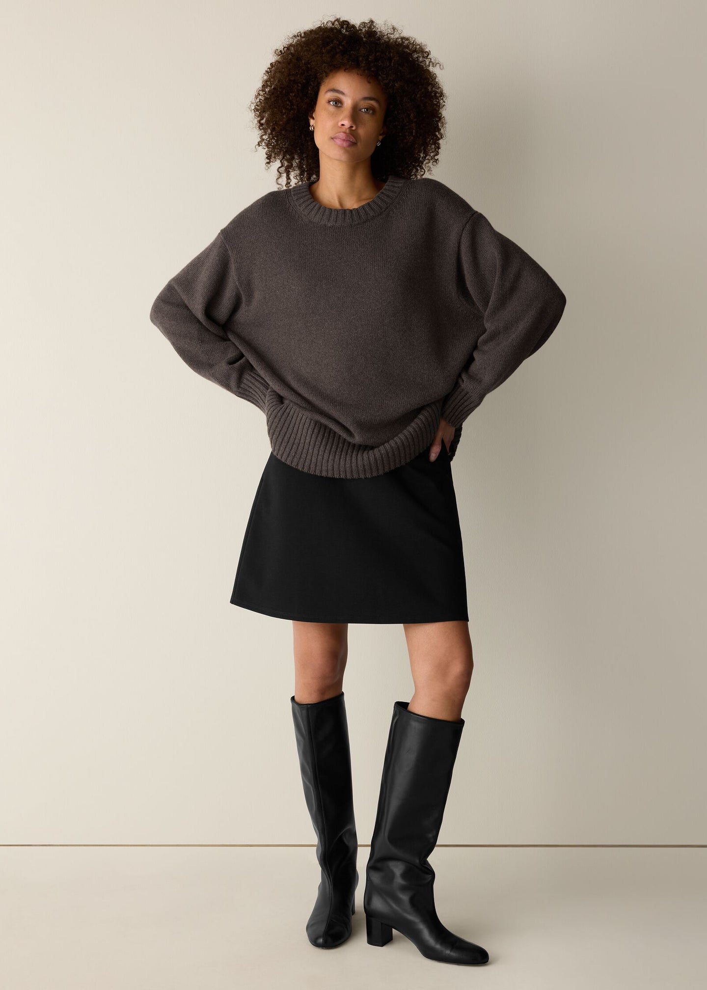 Eileen Fisher - Washable Flex Ponte Flared Mini Skirt