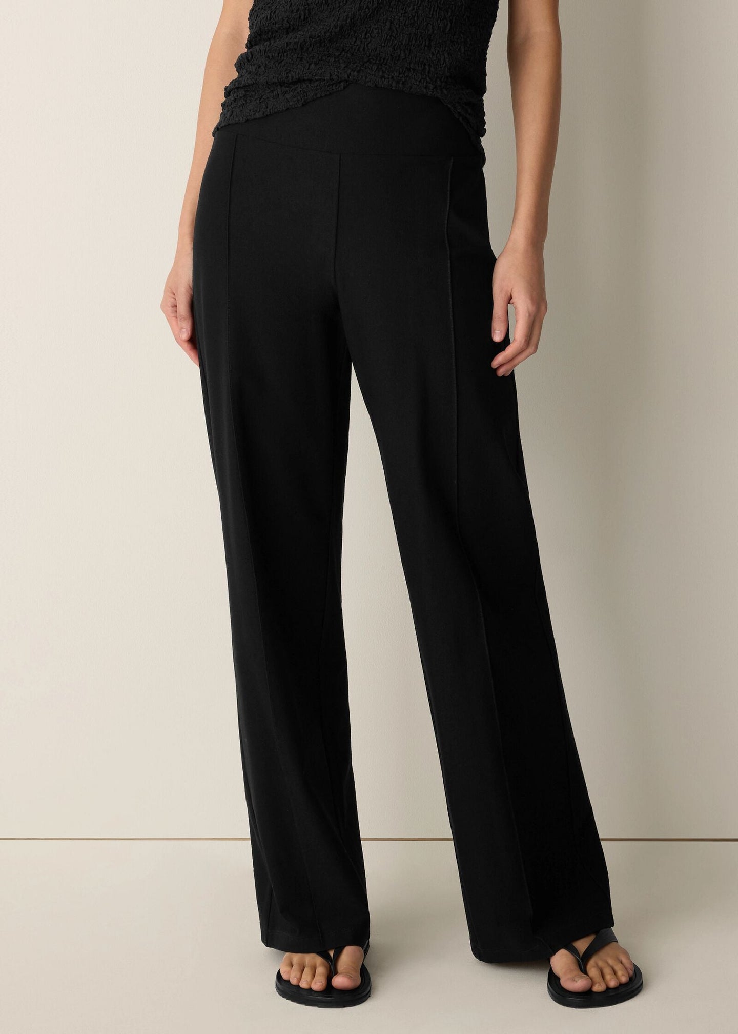 Eileen Fisher - Washable Stretch Crepe Pintuck Pant