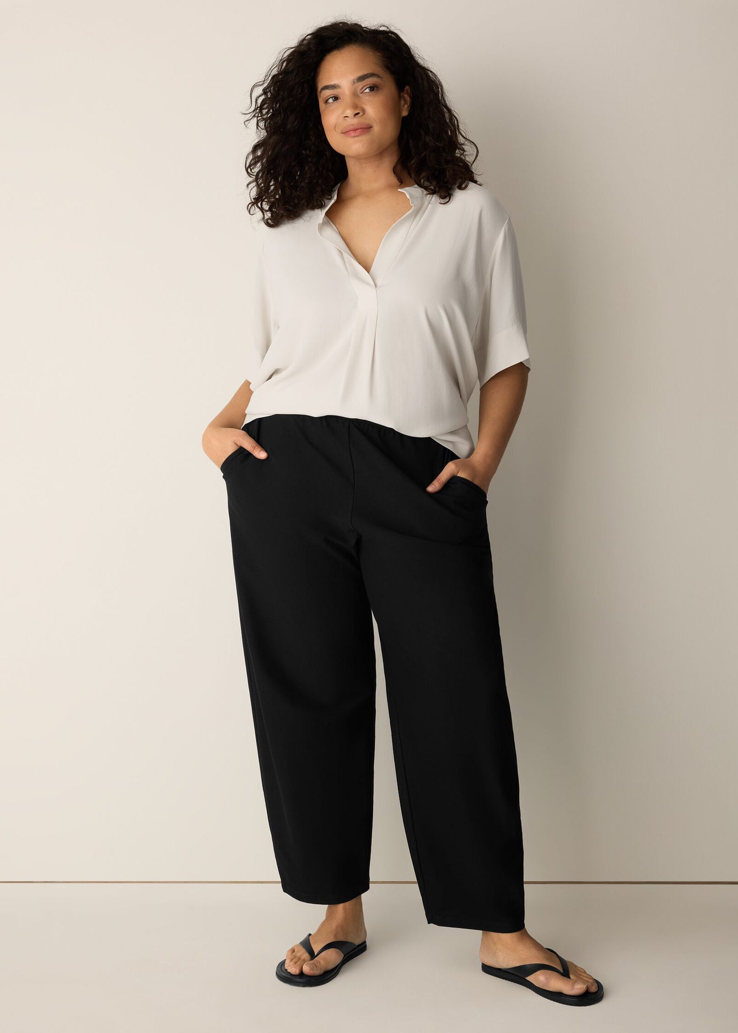 Eileen Fisher - Washable Stretch Crepe Arch Pant