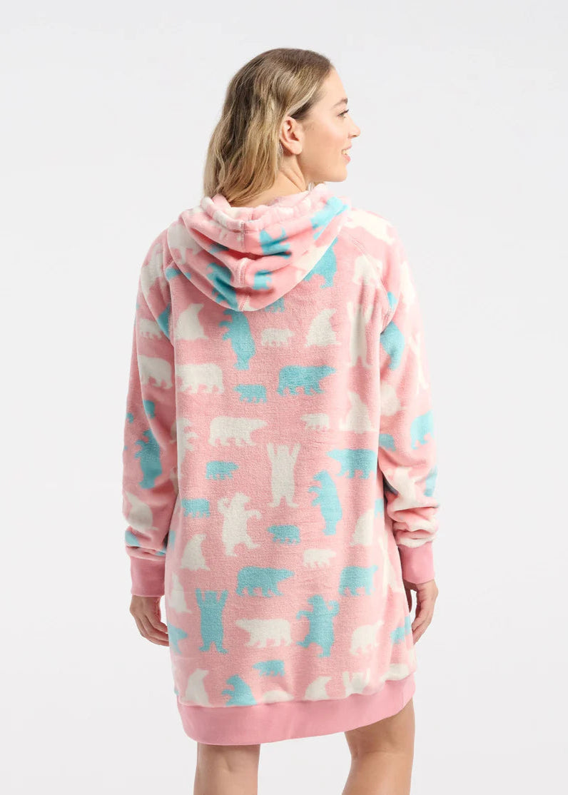 Little Blue House - Polar Bears Oversized Fleece Hoodie