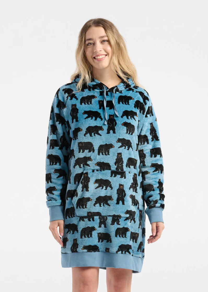 Little Blue House - Wild Bears Oversized Fleece Hoodie