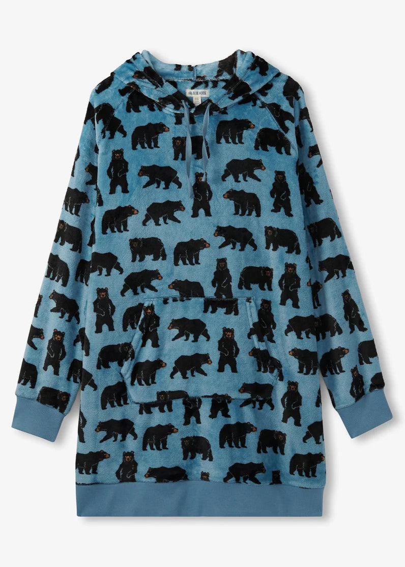 Little Blue House - Wild Bears Oversized Fleece Hoodie