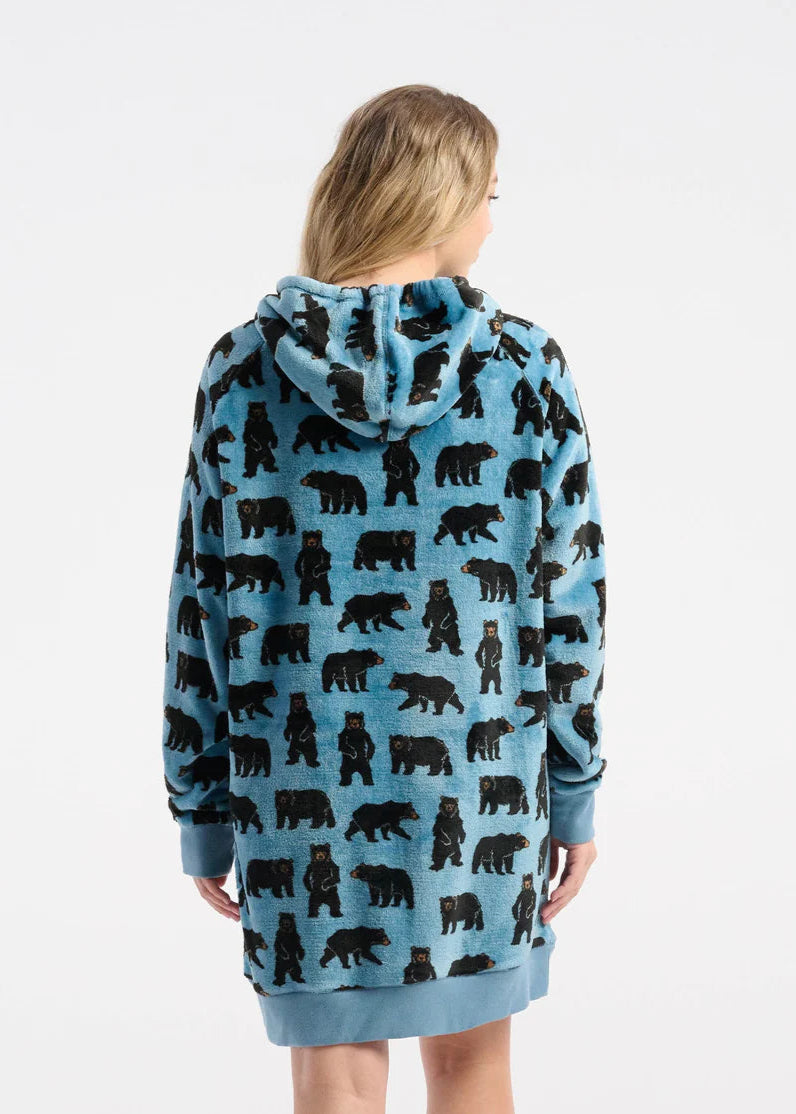 Little Blue House - Wild Bears Oversized Fleece Hoodie