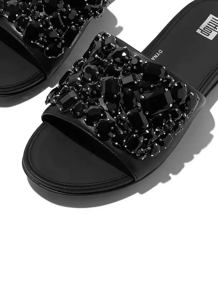 Fitflop - Gracie Jewel Deluxe Leather Slides