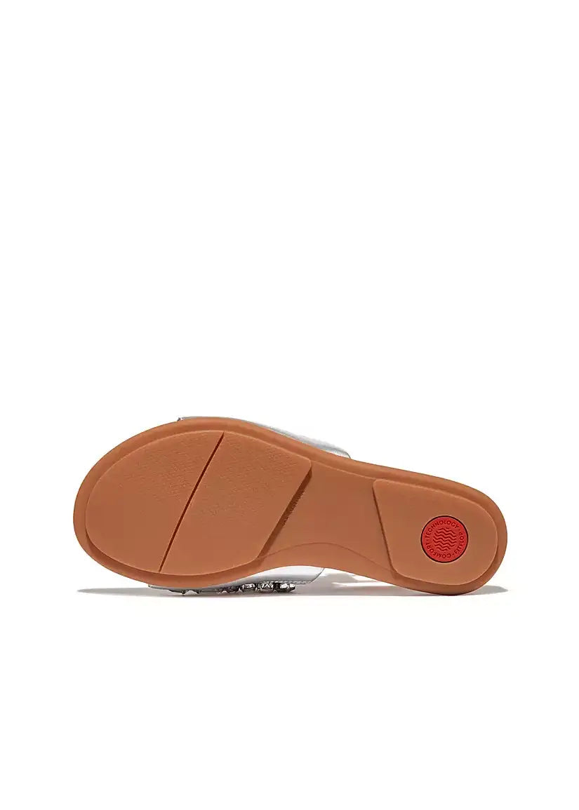Fitflop - Gracie Jewel Deluxe Metallic Leather Slides