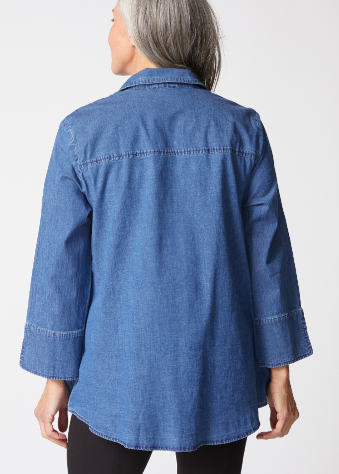 Habitat - Denim Hidden Placket Shirt - SALE