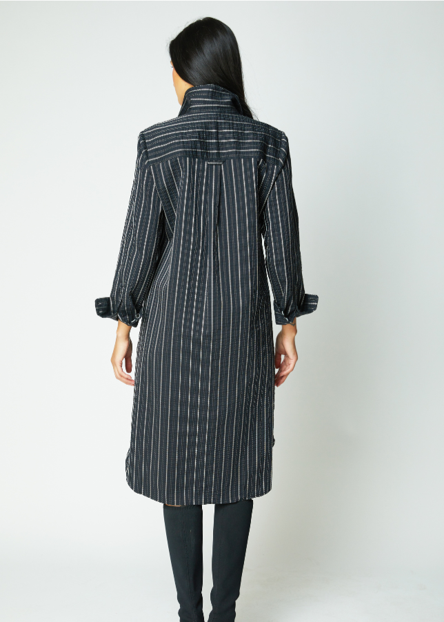 Habitat - Café Midi Dress Striped - SALE