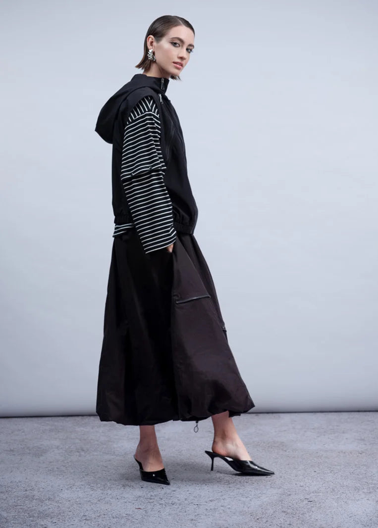 Haako - Bubble Hem Midi Skirt