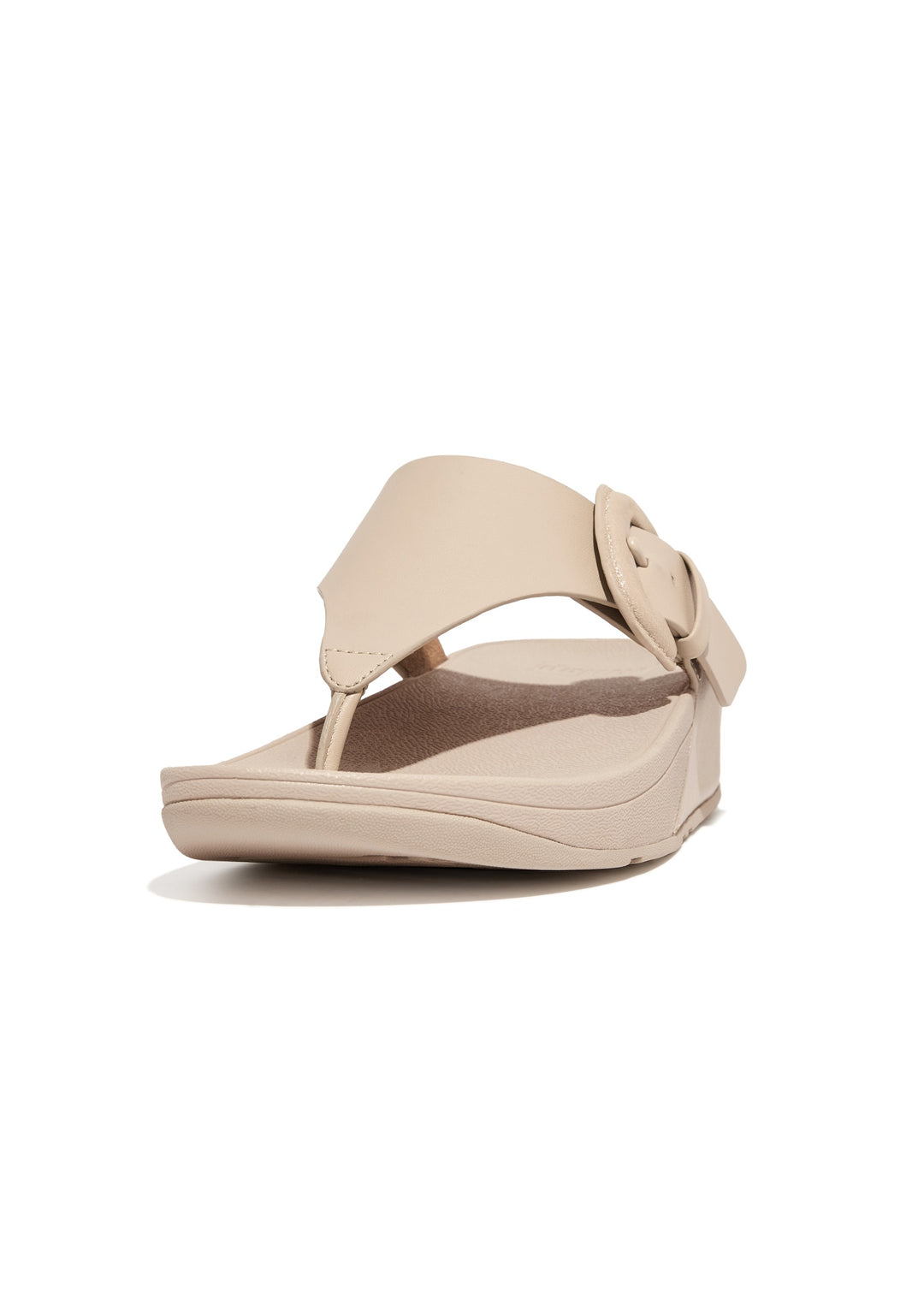 Fitflop - Lulu Covered Buckler Raw Edge Leather Toe Thongs