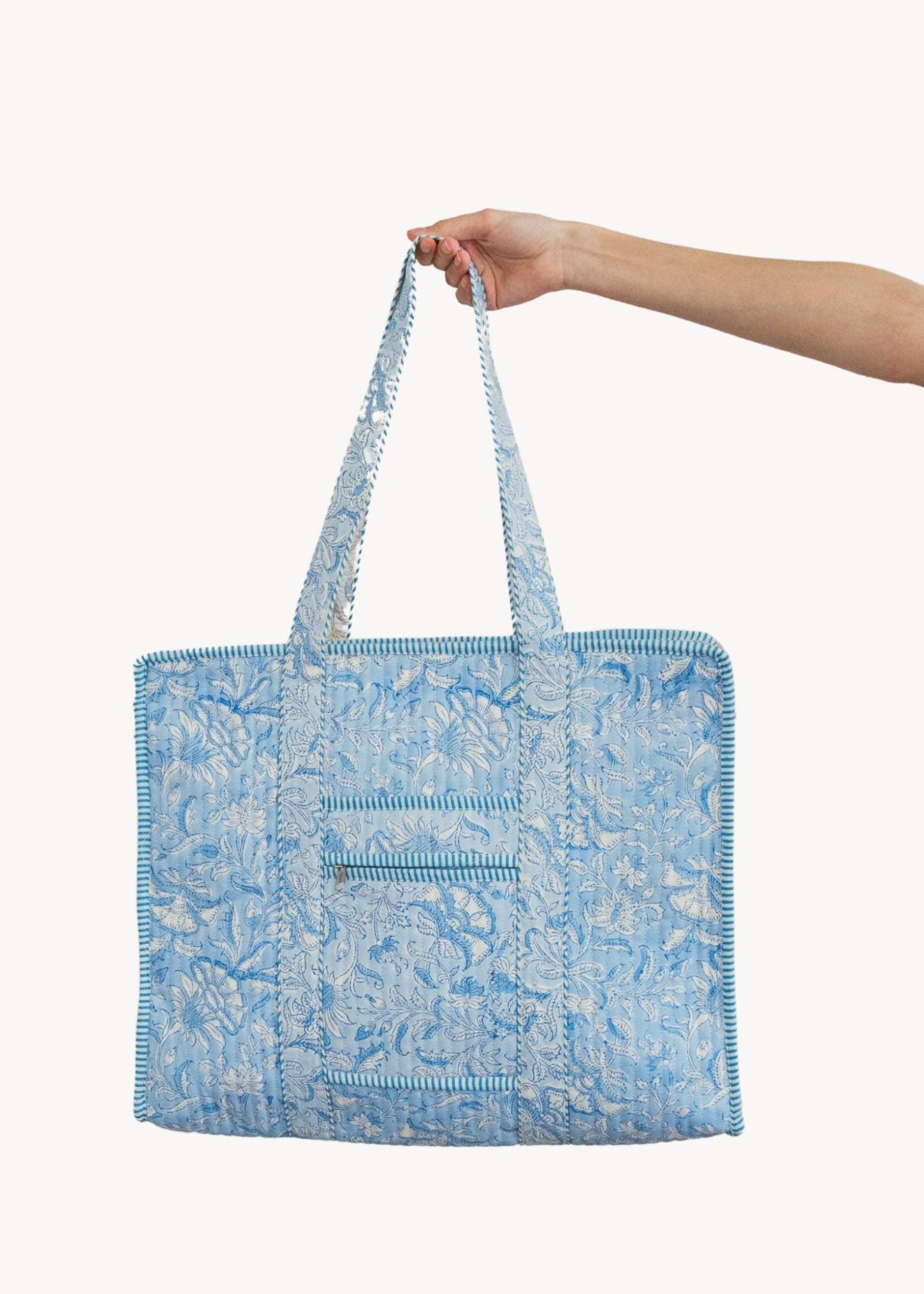 Pokoloko - Blue Sky Block Print Tote