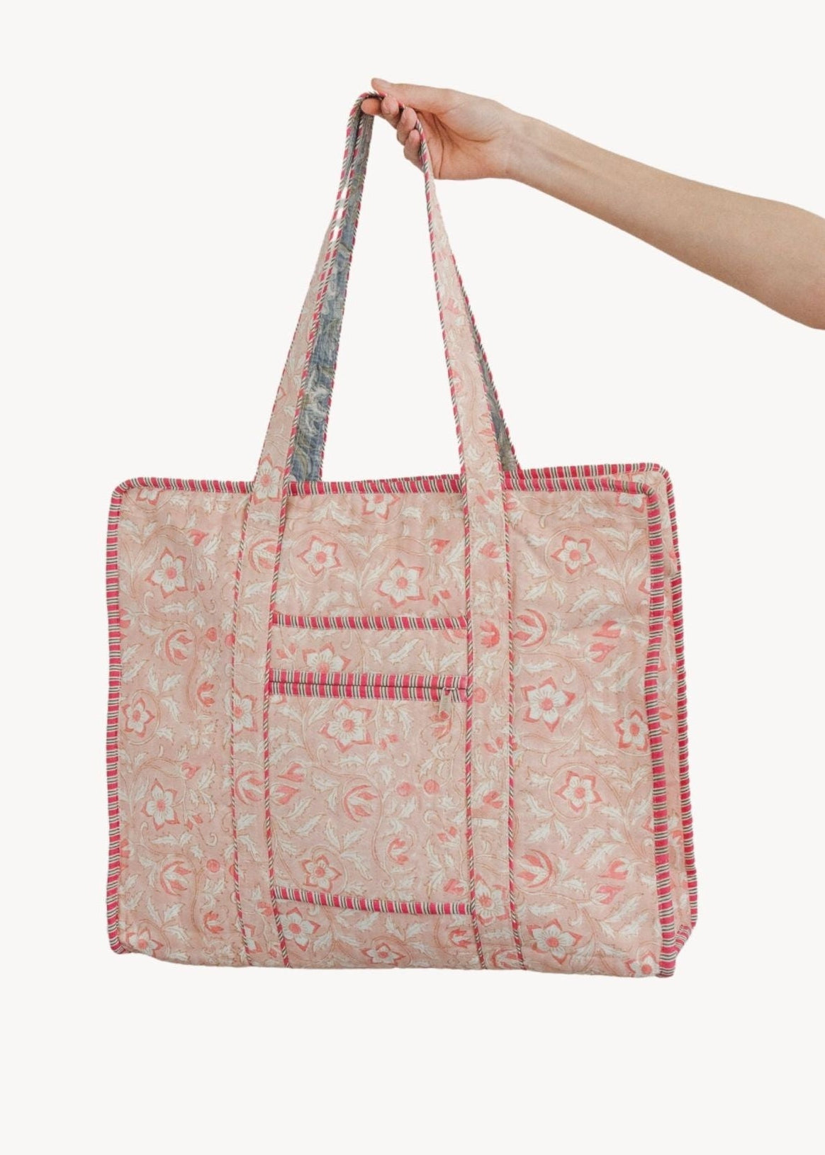Pokoloko - Tea Rose Block Print Tote