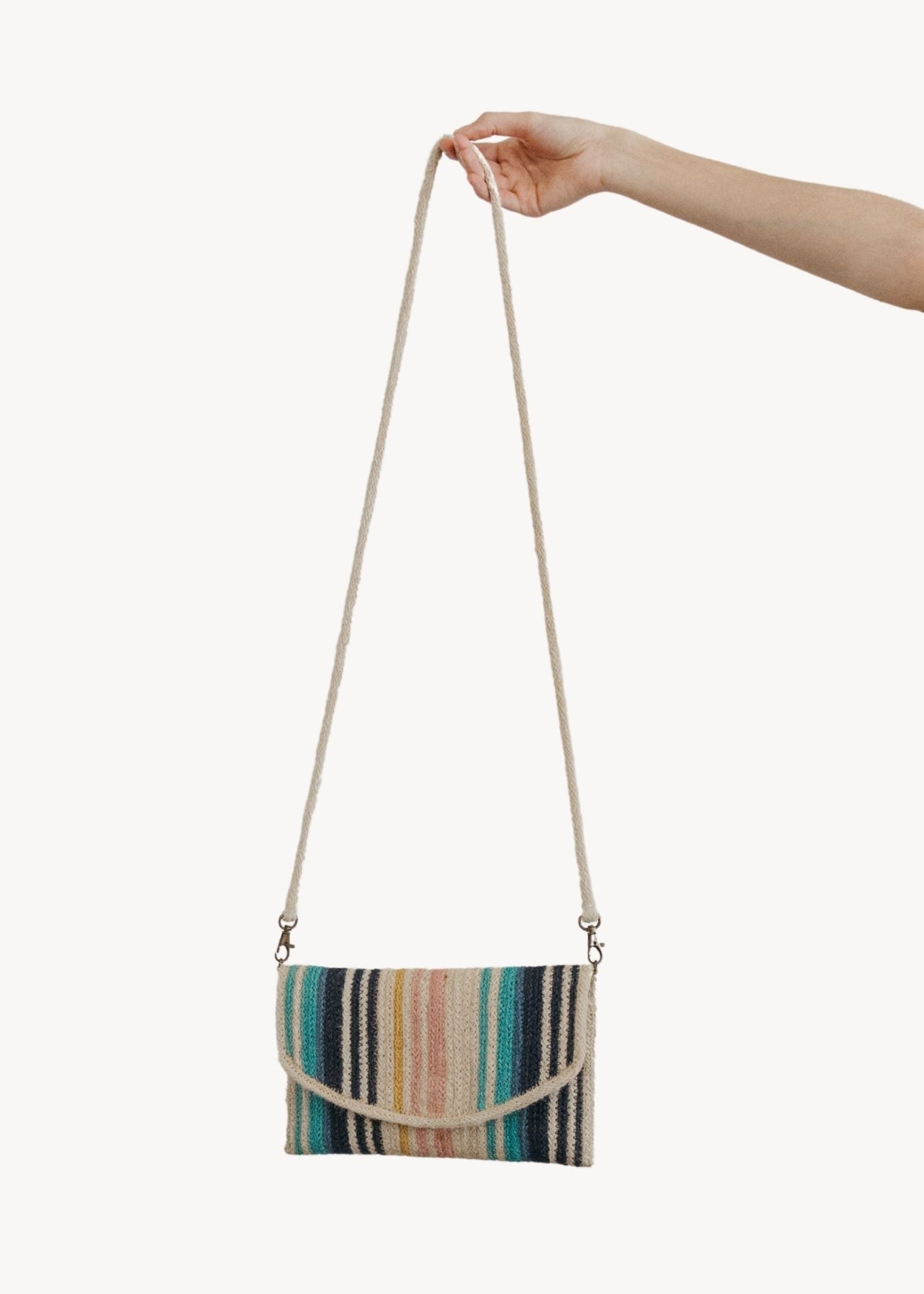 Pokoloko - Crossbody Jute Clutch with Removable Strap