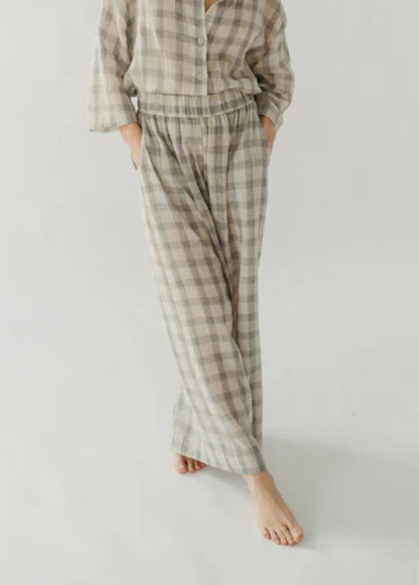 Pokoloko - Plaid Palazzo Pant - SALE