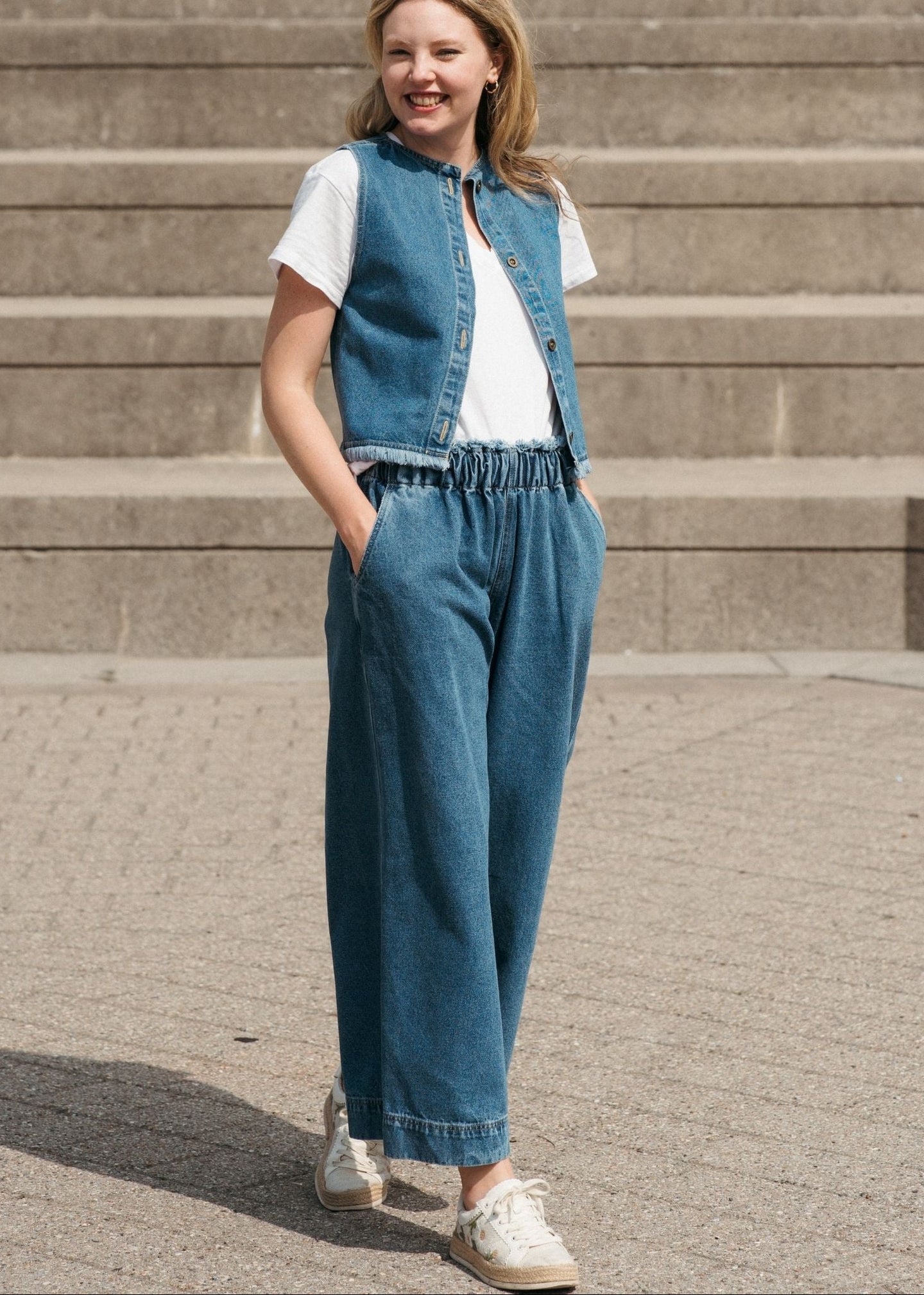 Pokoloko - Denim Palazzo Pants