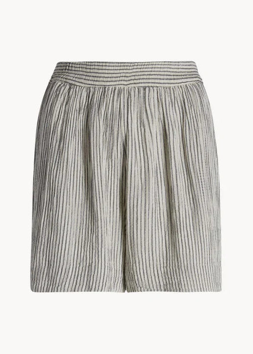 Pokoloko - Striped Crinkle Cotton Shorts