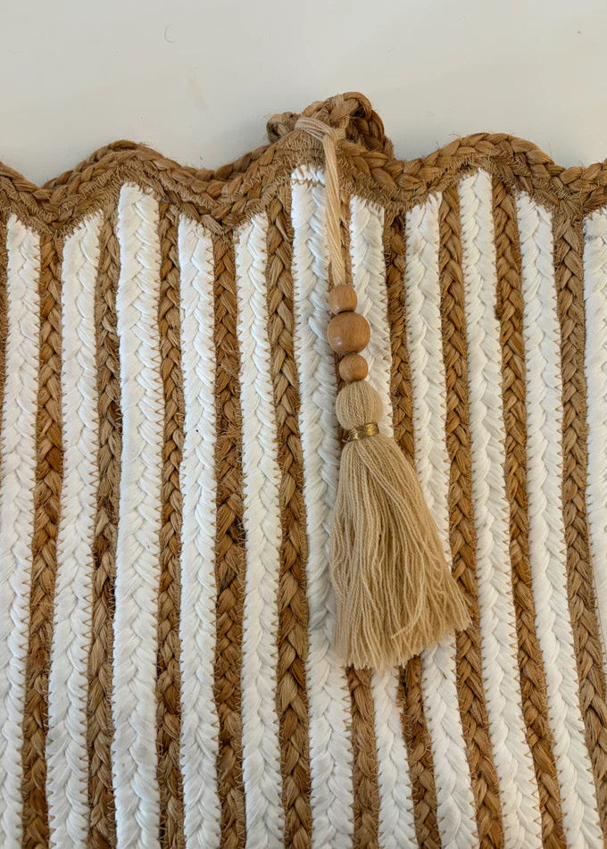Pokoloko - Scalloped Jute Bag With Tassel
