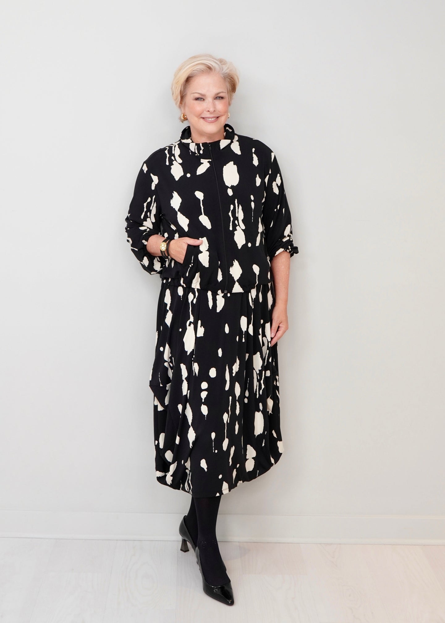 Sympli - Belleza Zip Jacket Print