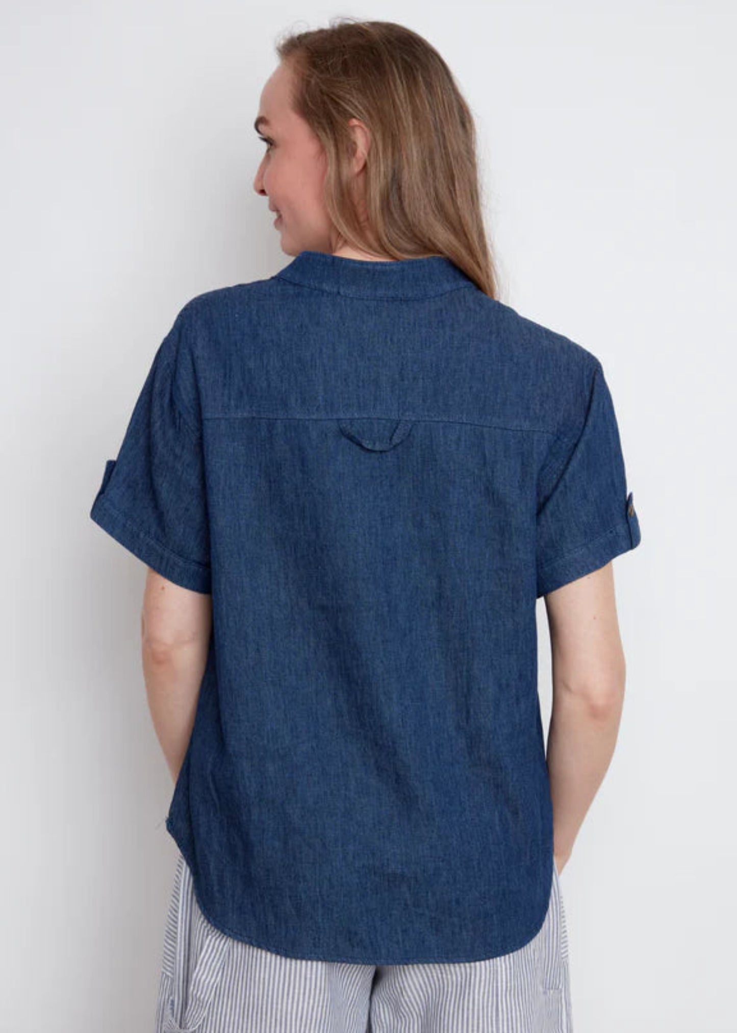 Julei - Jasmine Short-sleeved Denim Shirt