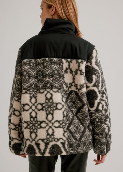 Nikki Jones - Short Quilted Berber Combination Jacket