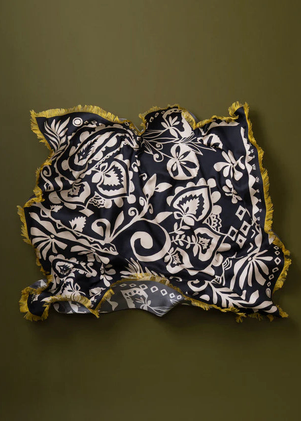 Echo - Park Paisley Oversized Silk Scarf
