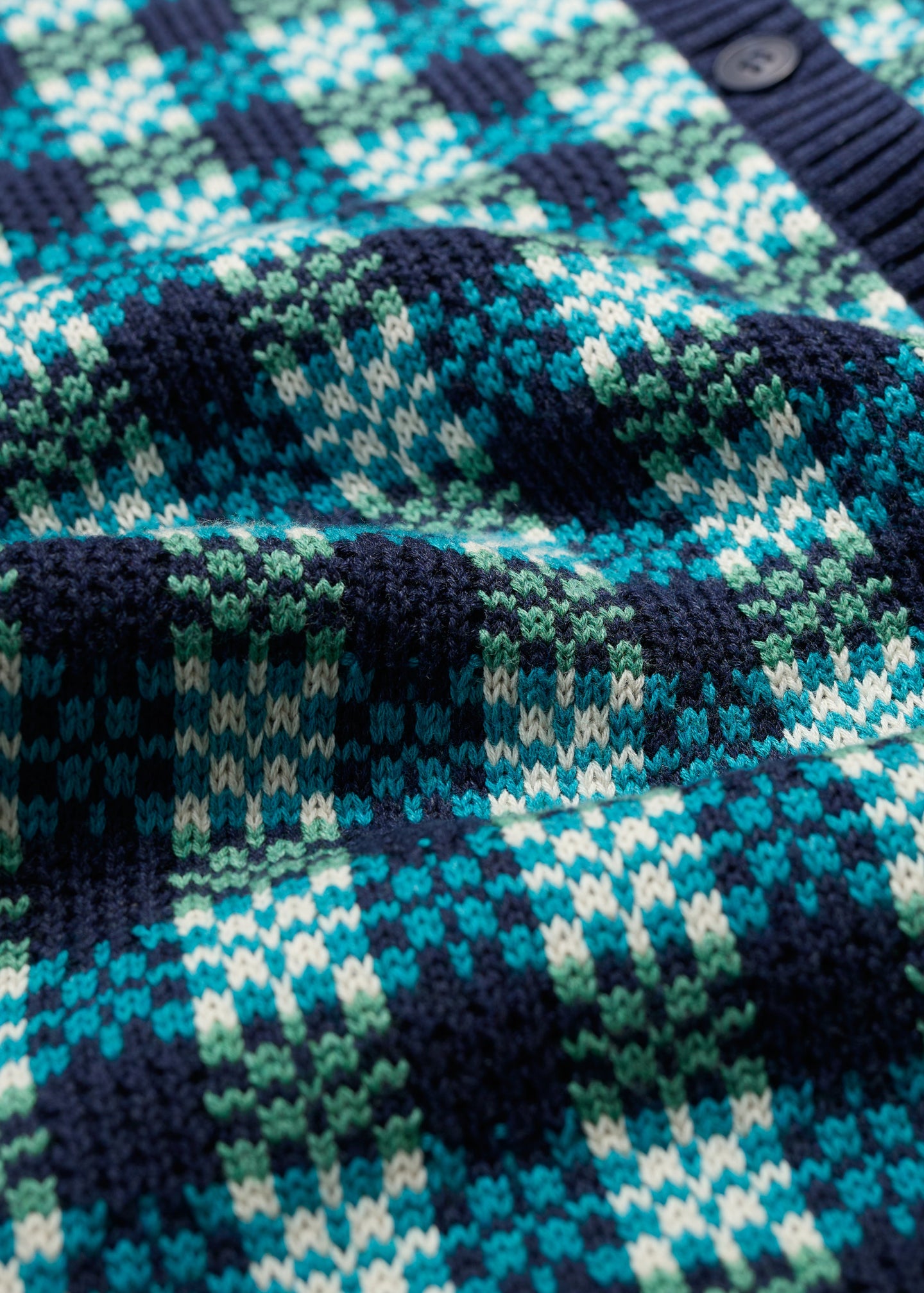 Seasalt - Kensa Organic Cotton Checked Cardigan - SALE