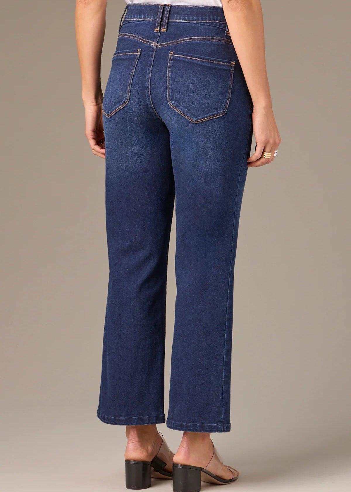 Wit & Wisdom - Bennett High Rise Cropped Barely Boot Jean - Indigo