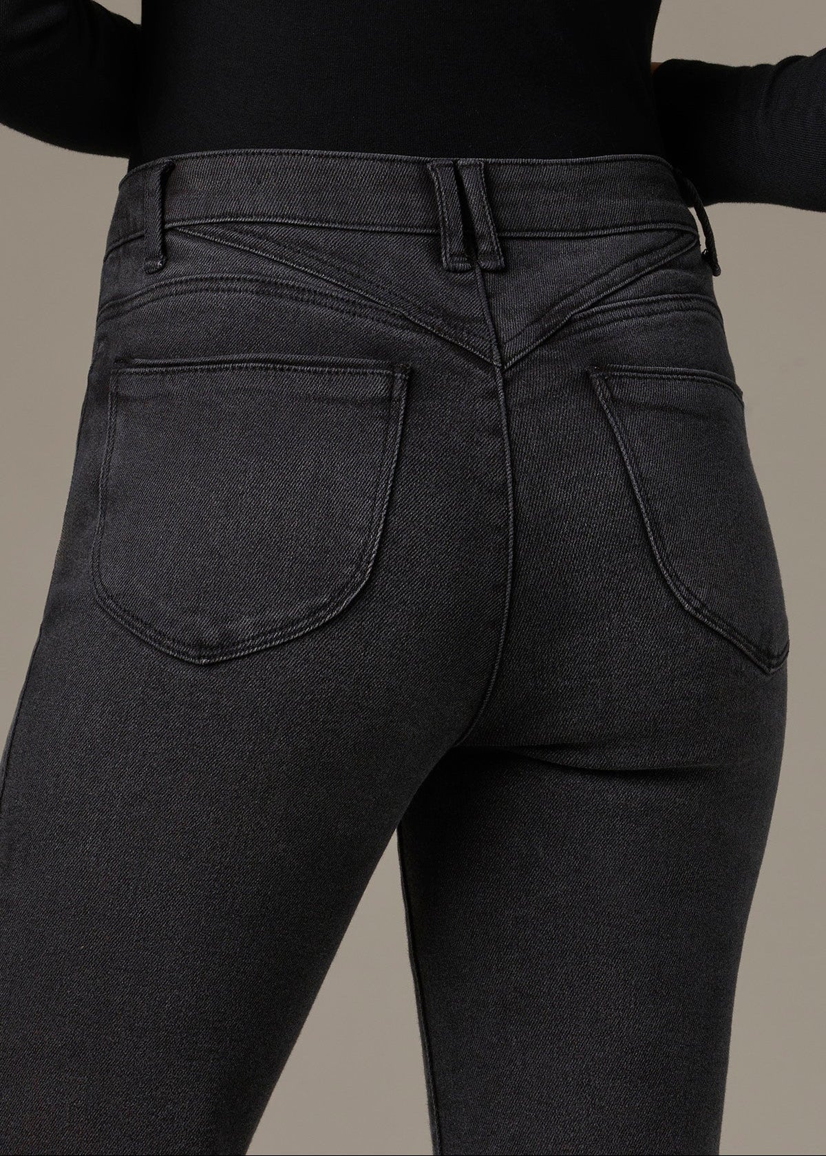 Wit &amp; Wisdom - Jean Bennet Skyrise à ourlet brut couleur orge