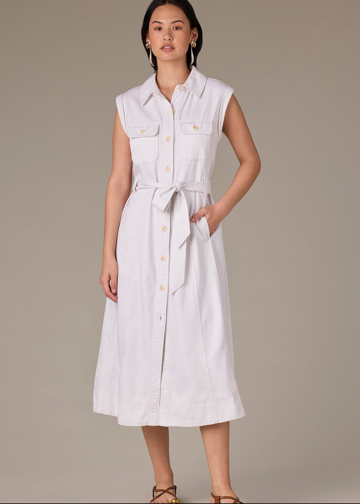 Wit & Wisdom - Robe boutonnée sans manches CC