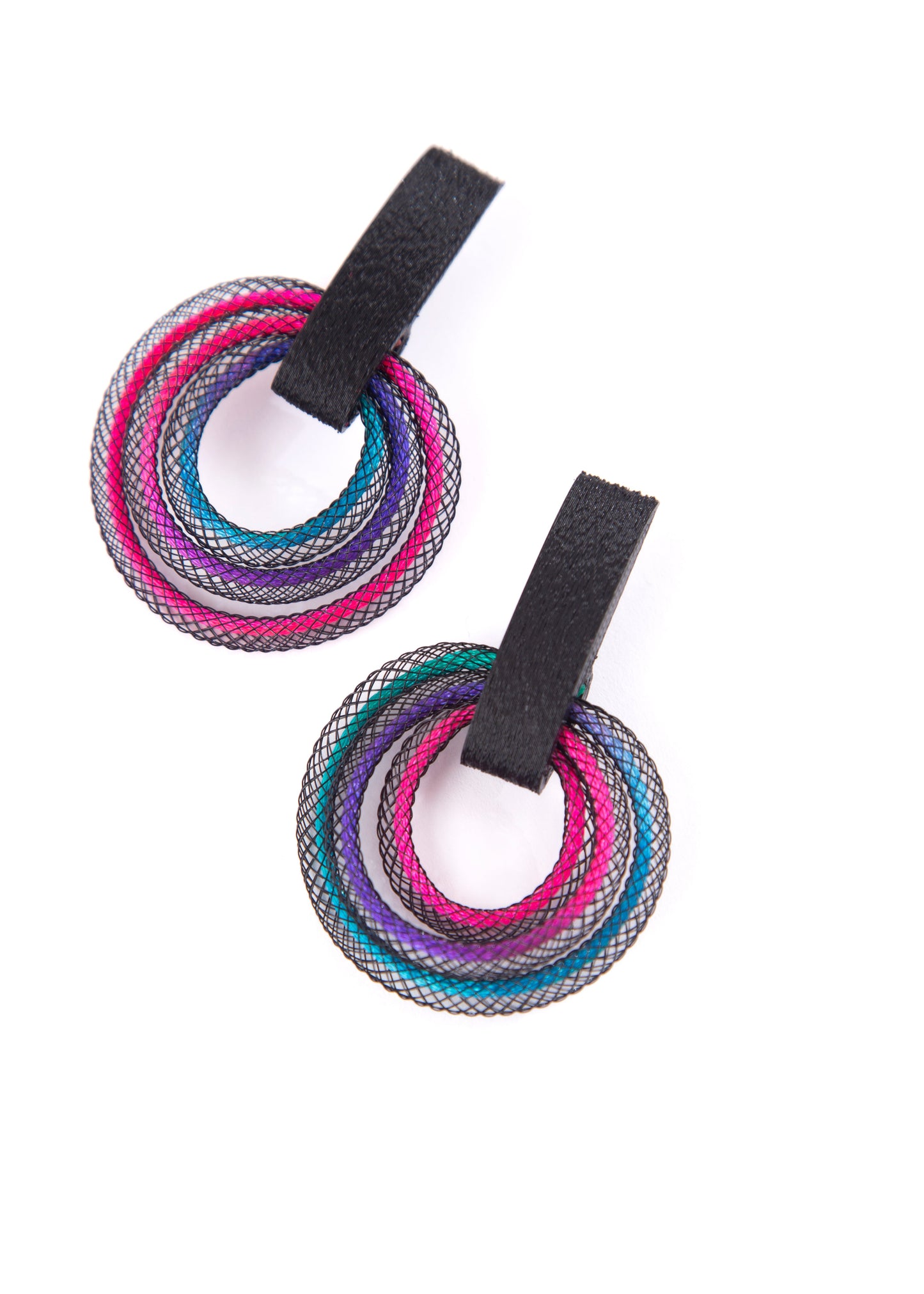 Iskin Sisters - Life Circle Earrings Rainbow