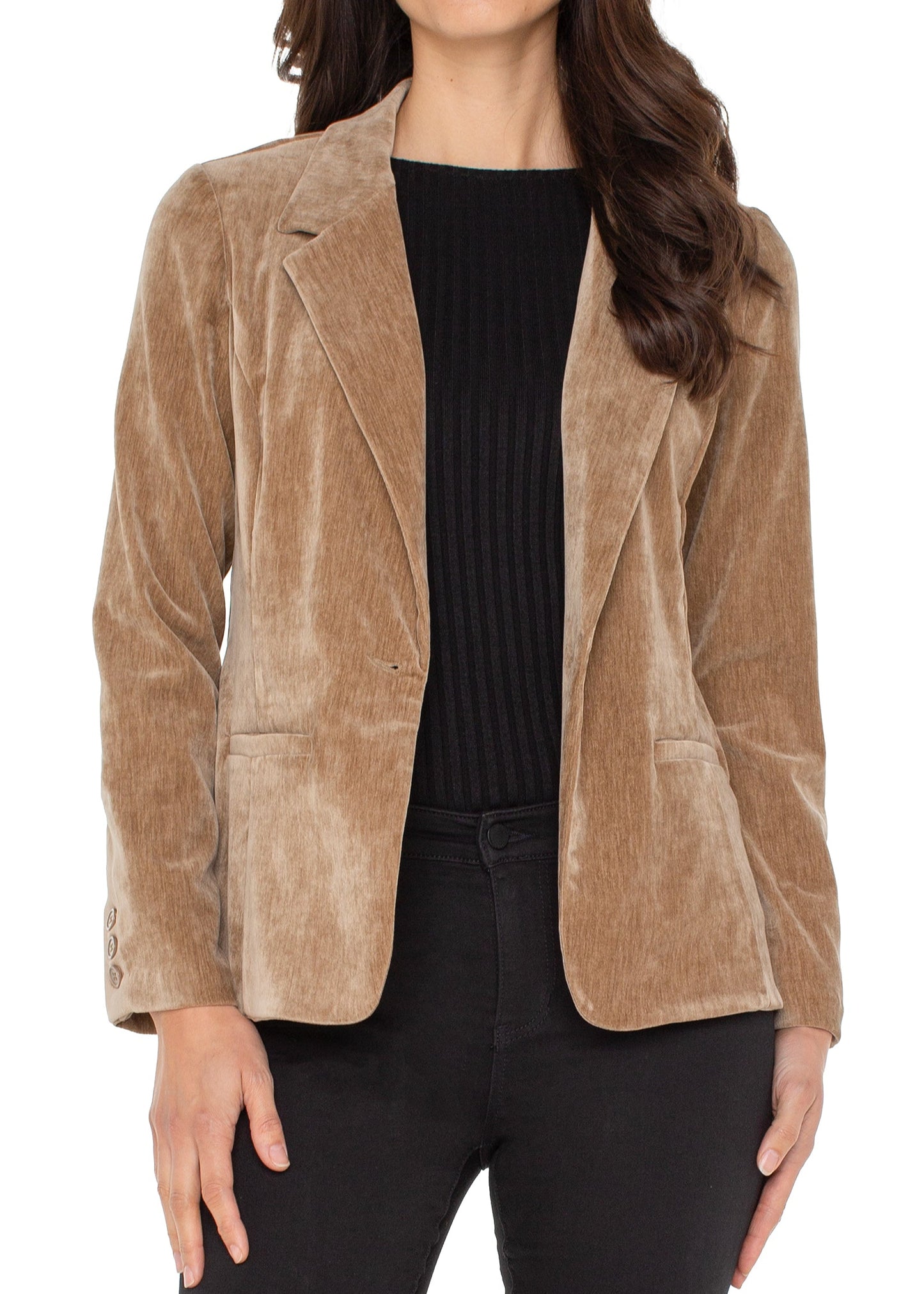 Liverpool - Crushed Velvet Fitted Blazer