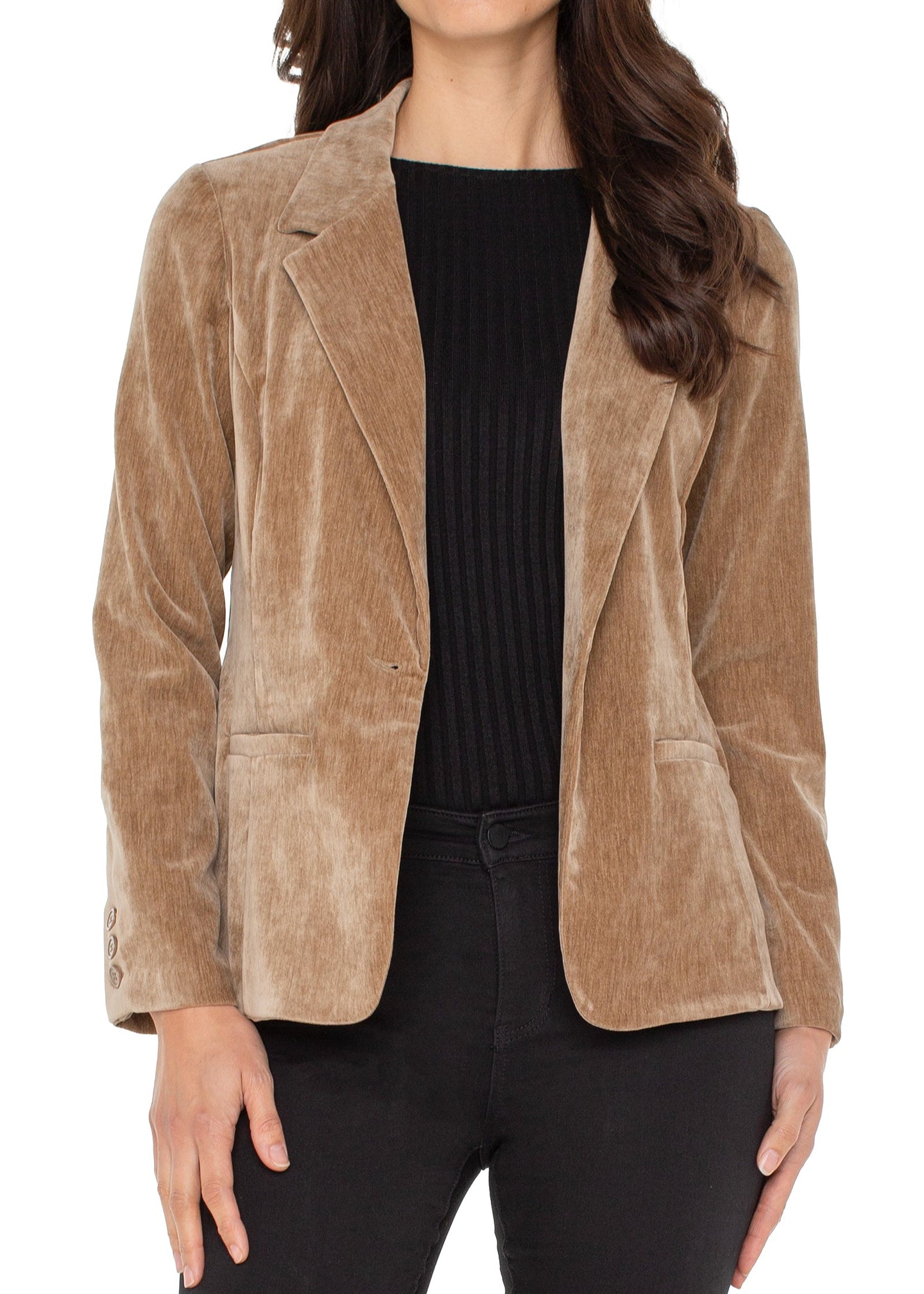 Liverpool - Crushed Velvet Fitted Blazer