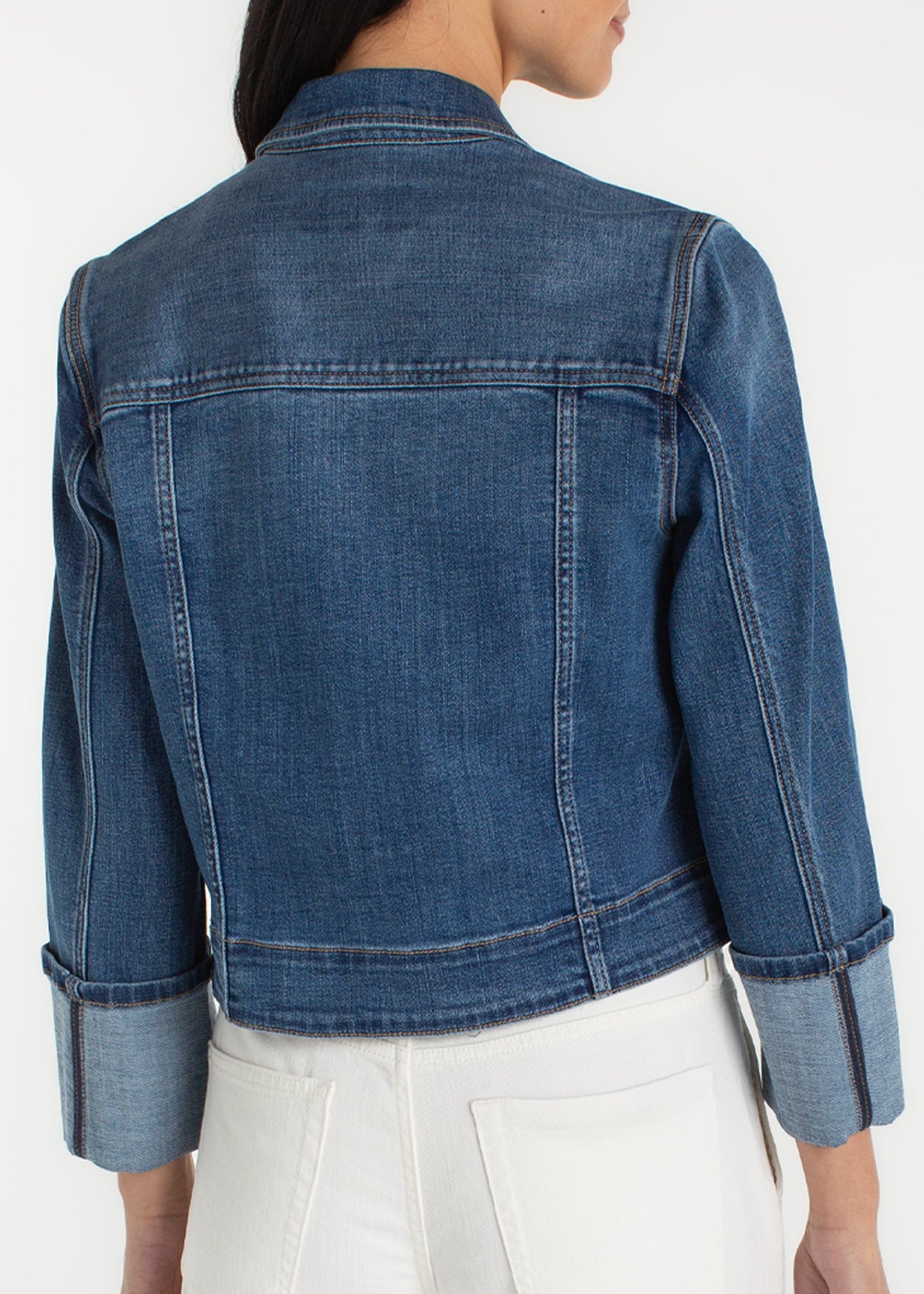 Liverpool - Veste trucker à poignets hauts et longueur bracelet