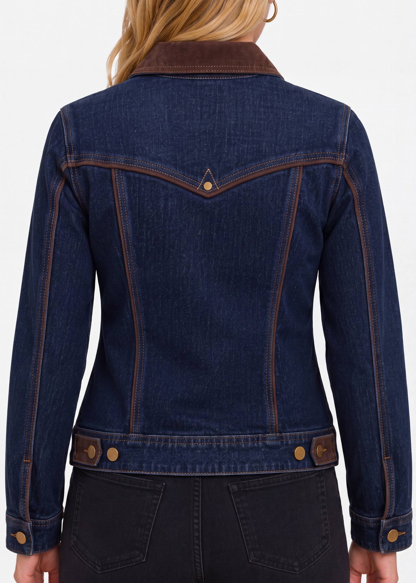 Liverpool - Classic Trucker Jacket With Velvet Detailing