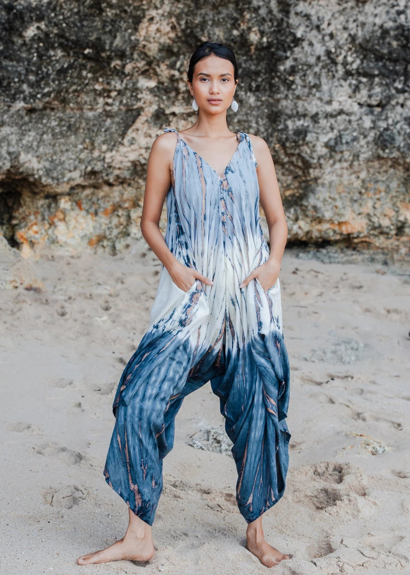 Suzie Blue - Tie Dye Ombre Romper - GIFT WITH PURCHASE
